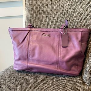 Coach Handbag Lg Purple